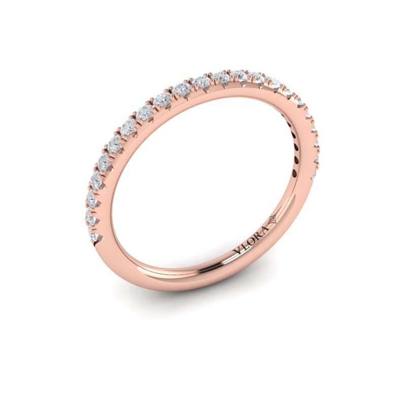 Matching Band for Signature Solitaire Emerald Cut Bezel Engagement Ring