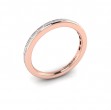 Matching Band for Modern Trio Oval Bezel Engagement Ring