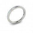 Matching Band for Modern Trio Oval Bezel Engagement Ring