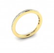 Matching Band for Modern Trio Oval Bezel Engagement Ring