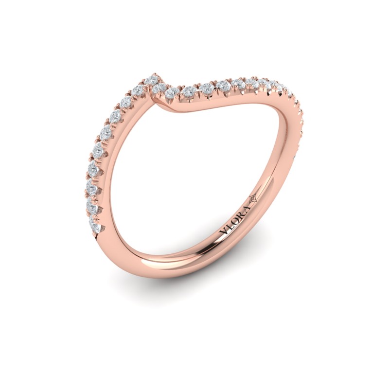 Matching Band for Graceful Curves Engagement Ring