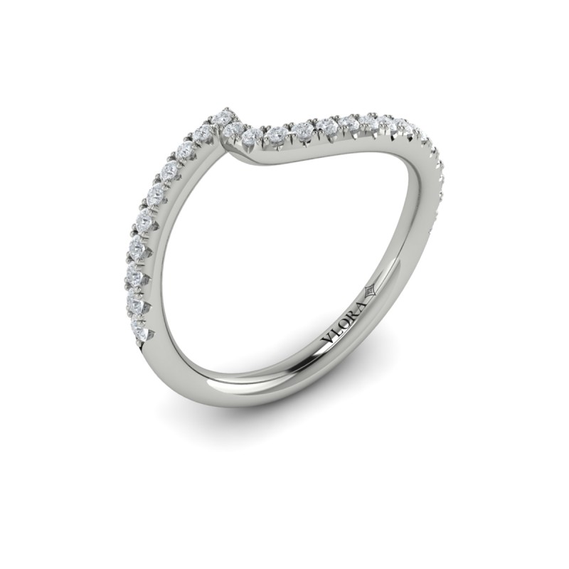 Matching Band for Graceful Curves Engagement Ring