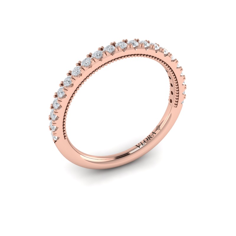 Matching Band for Deco Elegance Halo Oval Engagement Ring
