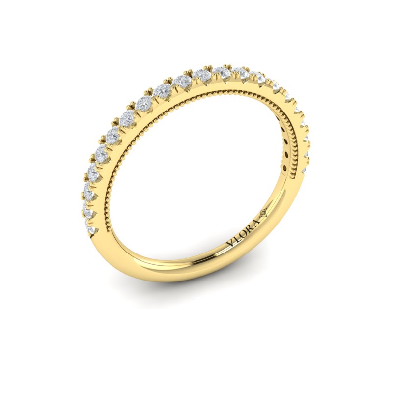 Matching Band for Deco Elegance Halo Oval Engagement Ring