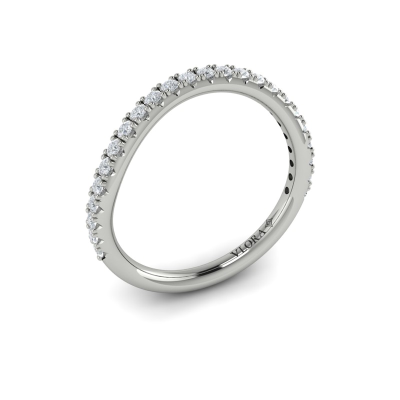 Matching Band for Flora Hidden Halo Engagement Ring