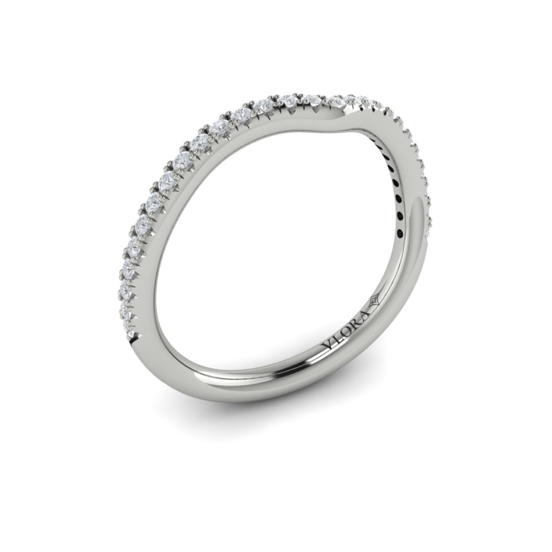 Matching Band for Bypass Oval Engagement Ring
