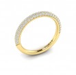 Matching Band for Shimmering Hidden Halo Engagement Ring with Micropave Band