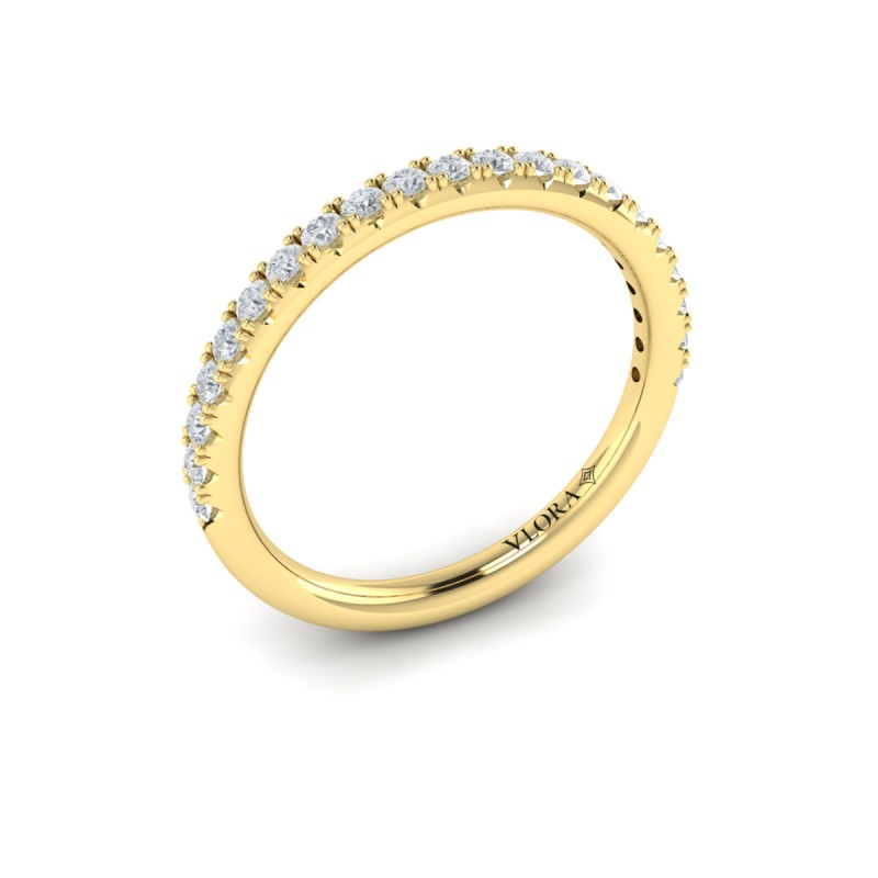 Matching Band for Graceful Halo Engagement Ring