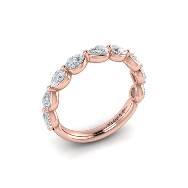 Matching Band for Cascade Oval Engagement Ring