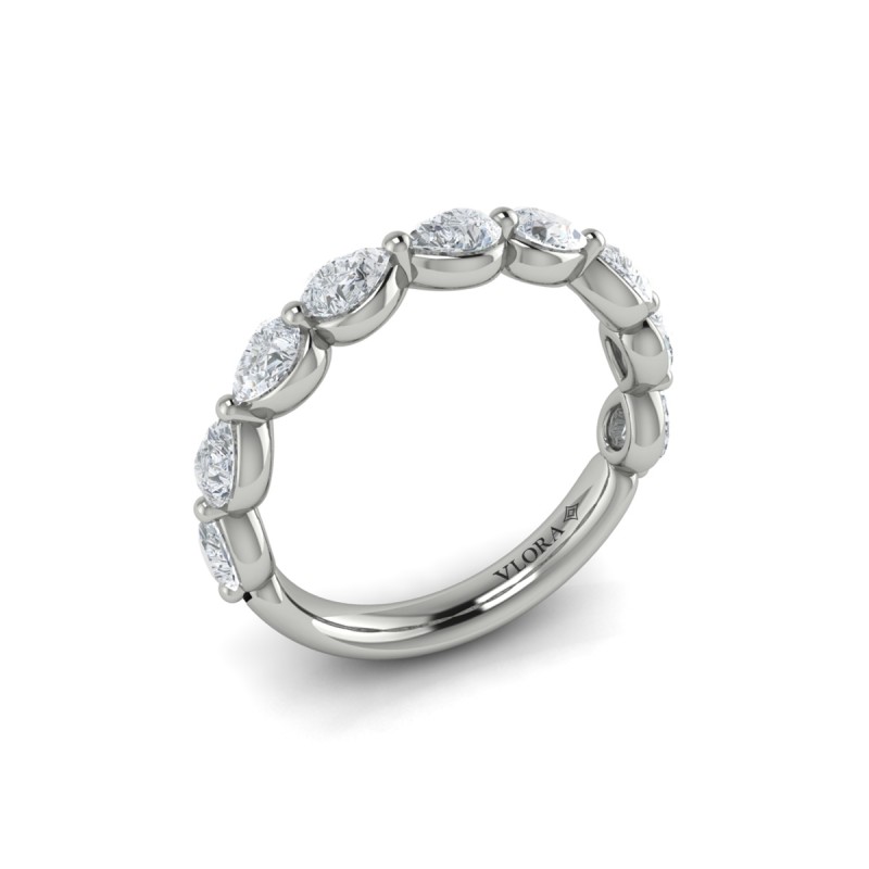 Matching Band for Cascade Oval Engagement Ring