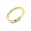 Matching Band for Triple Band Pave Oval Engagement Ring