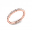 Matching Band for Bold Bezel Emerald Cut Engagement Ring