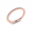 Matching Band for Fluted Emerald Cut Engagement Ring