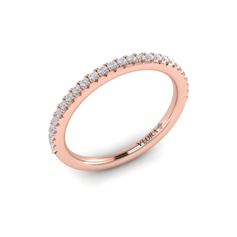 Matching Band for Fluted Emerald Cut Engagement Ring