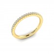 Matching Band for Fluted Emerald Cut Engagement Ring
