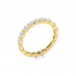 Graceful Oval Eternity Band