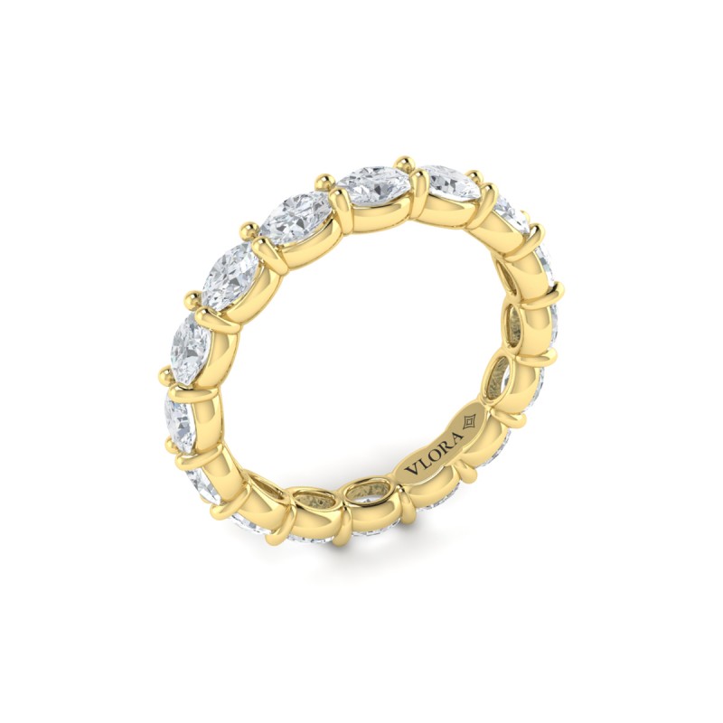 Elegant Oval Eternity Ring