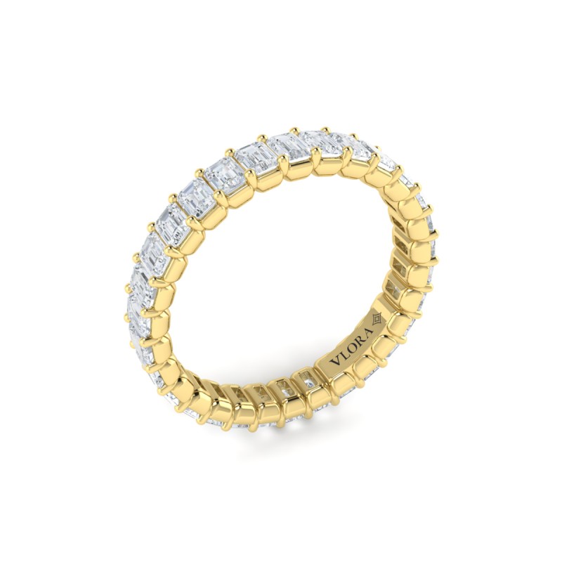 Bold Emerald Cut Eternity Ring
