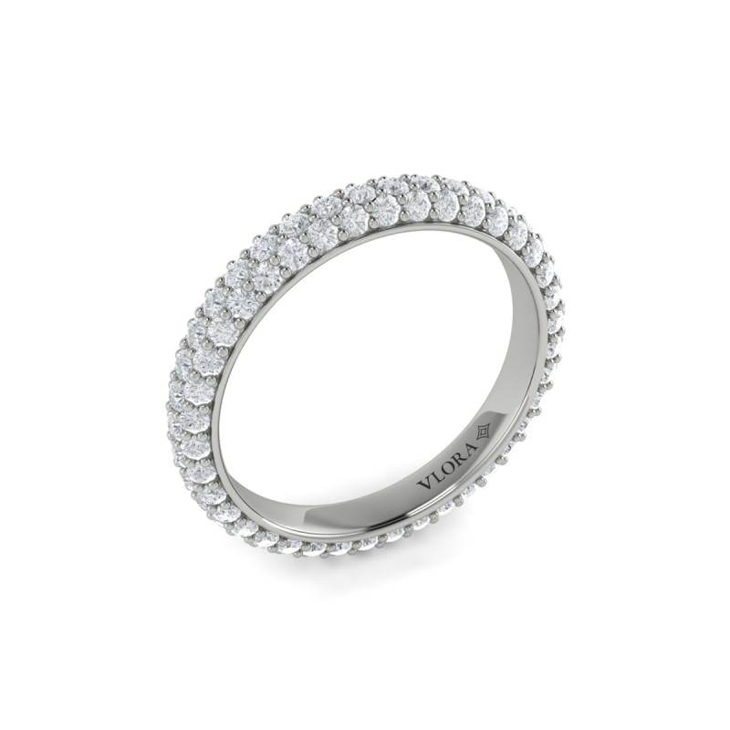Rounded Pave Eternity Ring