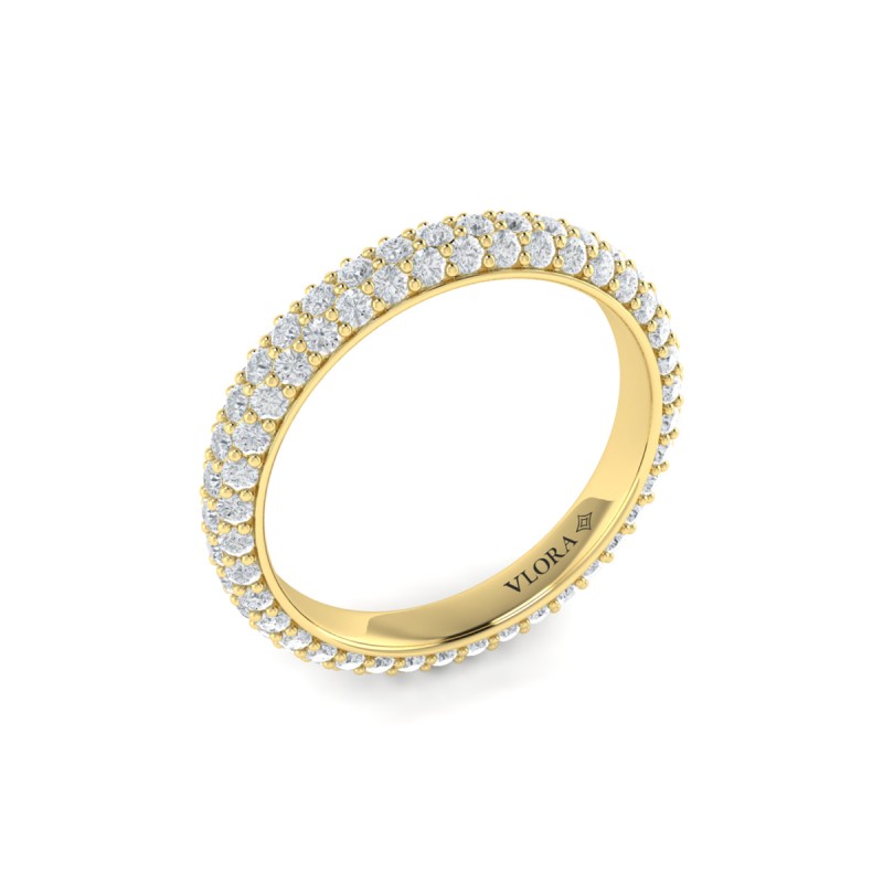 Rounded Pave Eternity Ring