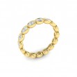 Bezel Set Oval Eternity Ring