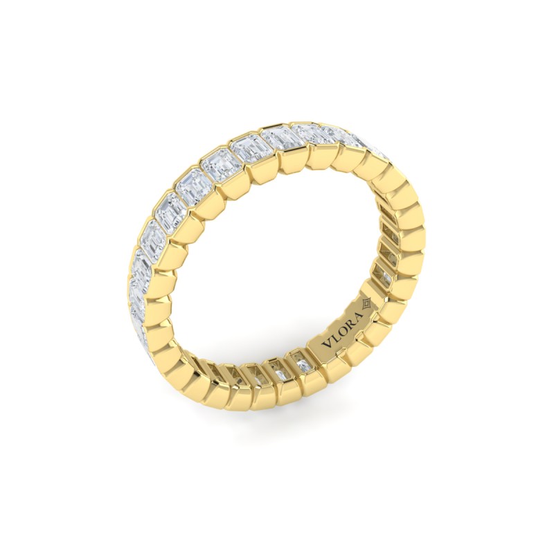 Endless Emerald Cut Eternity Ring