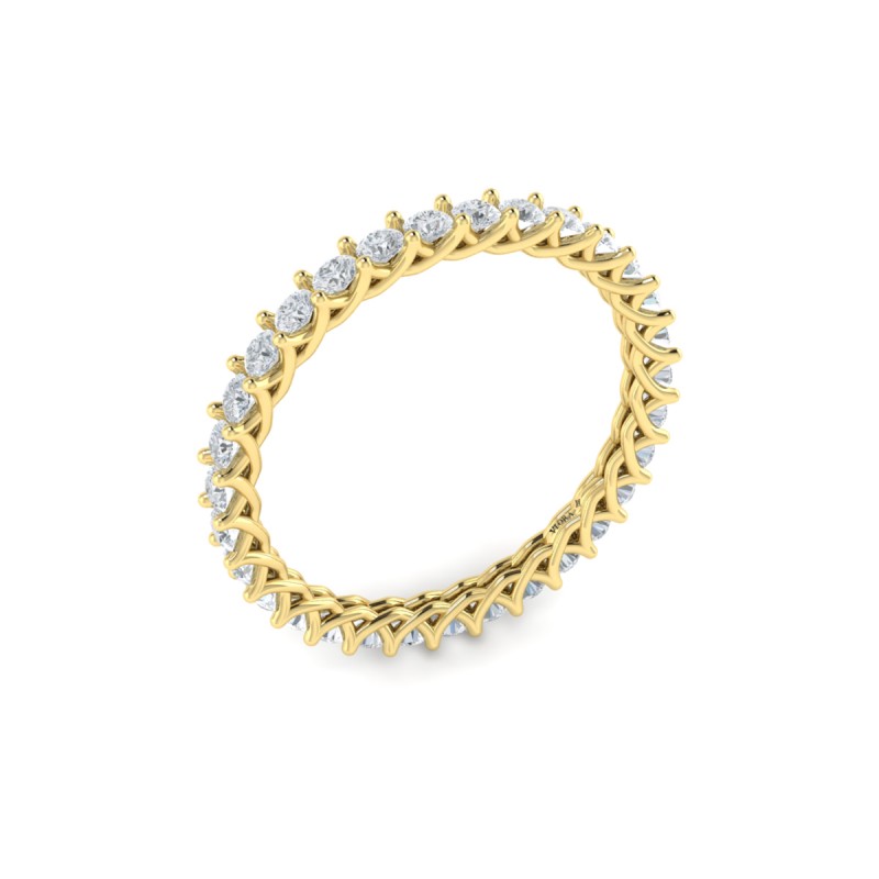 Delicately Woven Eternity Ring