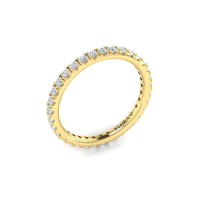 Slim Pave Eternity Ring