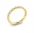 Slim Bezel-Set Stackable Band