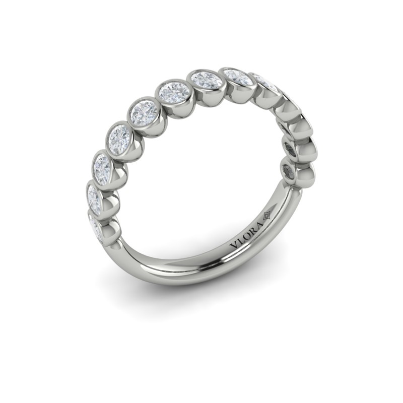 Bezel-Set Stackable Band