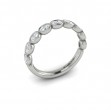 Bezel-Set Oval Stackable Band
