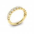 Geometric Bezel-Set Stackable Band