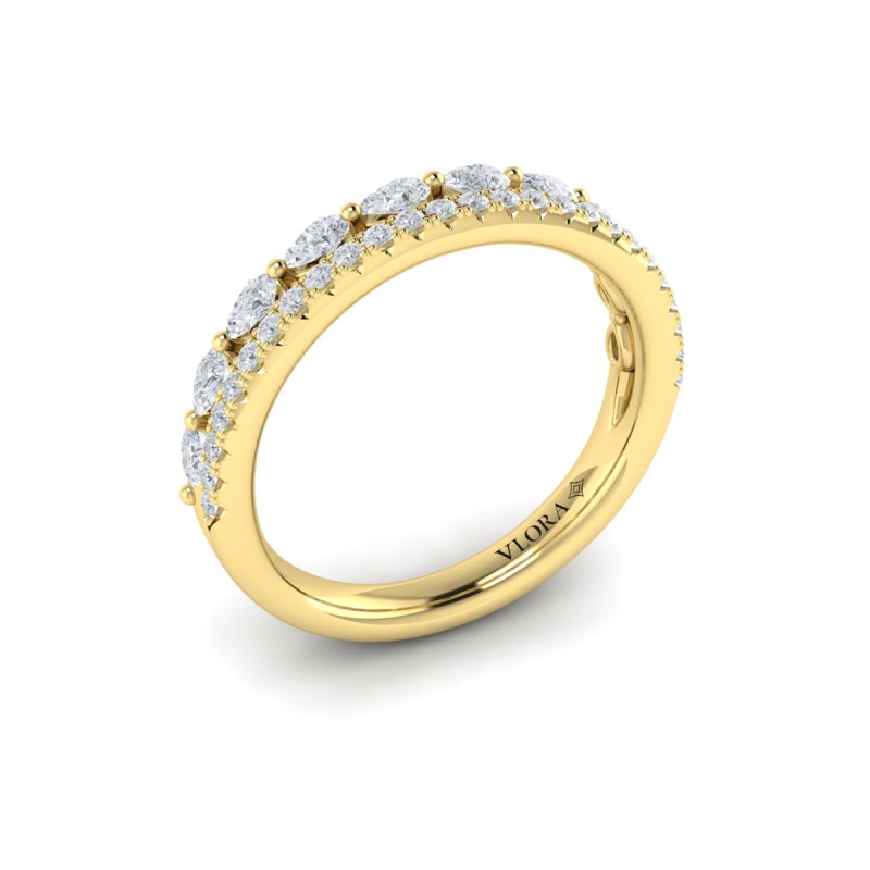 Marquise Dual Stackable Band