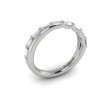 Crossed Baguette Stackable Band