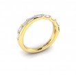 Crossed Baguette Stackable Band