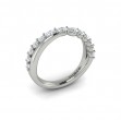 Crossed Oval Stackable Band