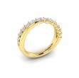 Crossed Oval Stackable Band