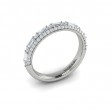 Baguette Domed Stackable Band