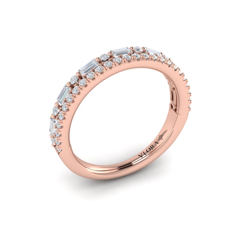 Baguette Dual Stackable Band