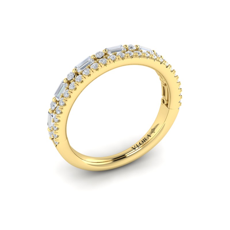 Baguette Dual Stackable Band