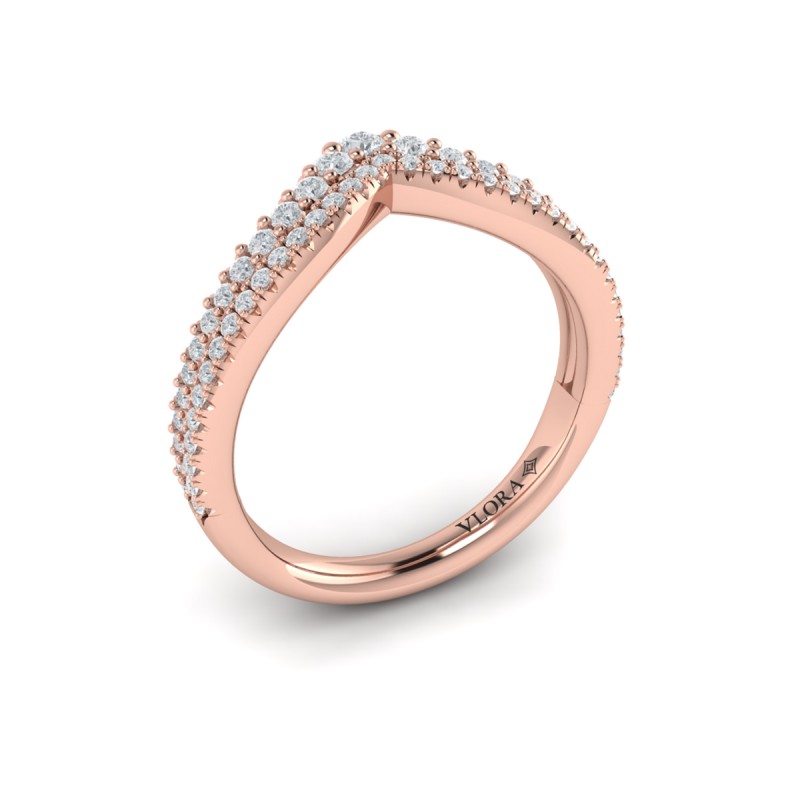 Double Chevron Contoured Band