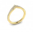 Delicate Chevron Contoured Band