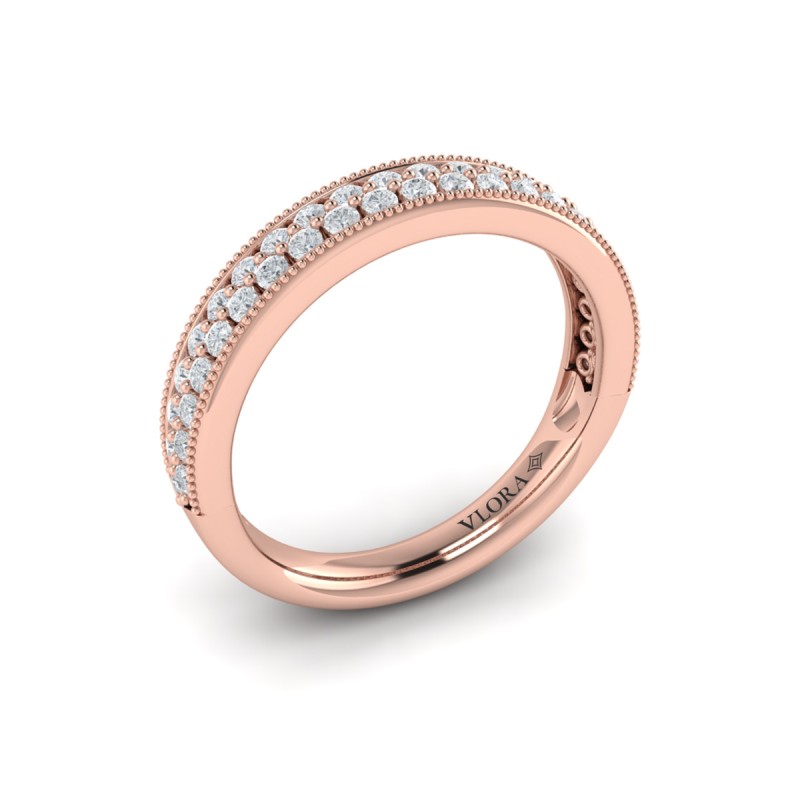 Vintage-Inspired Pave Stackable Band