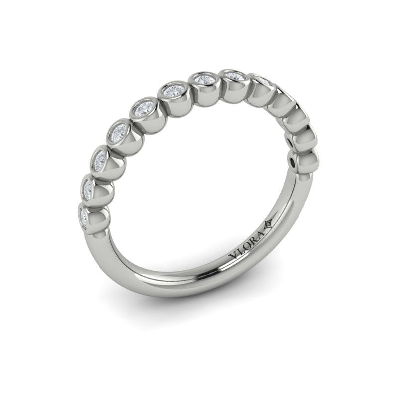 Bezel-Set Stackable Band