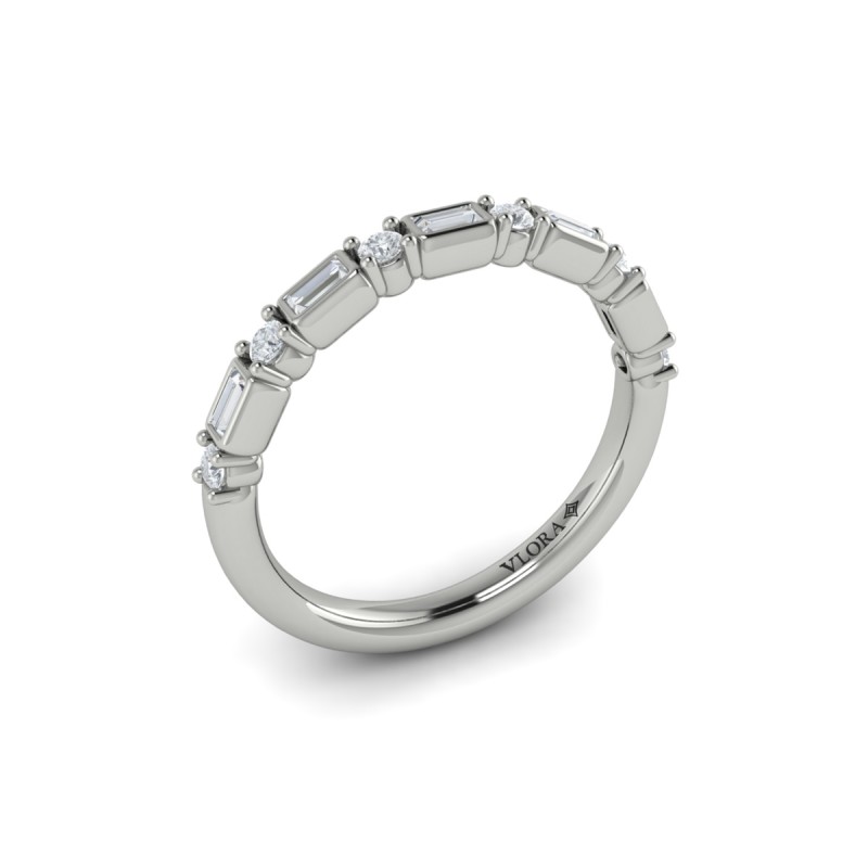 Brilliant Baguette Stackable Band