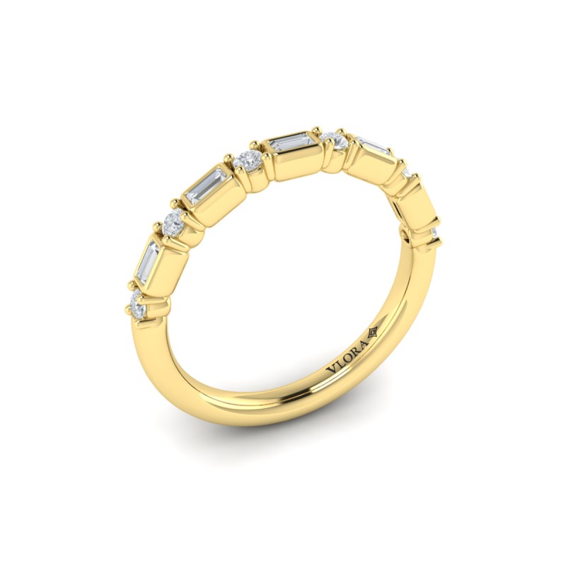 Brilliant Baguette Stackable Band