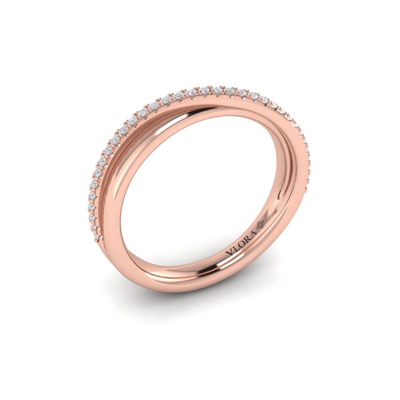 Delicate Wave Stackable Band