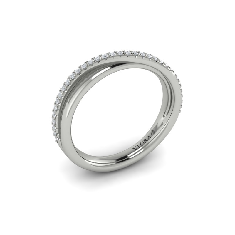 Delicate Wave Stackable Band