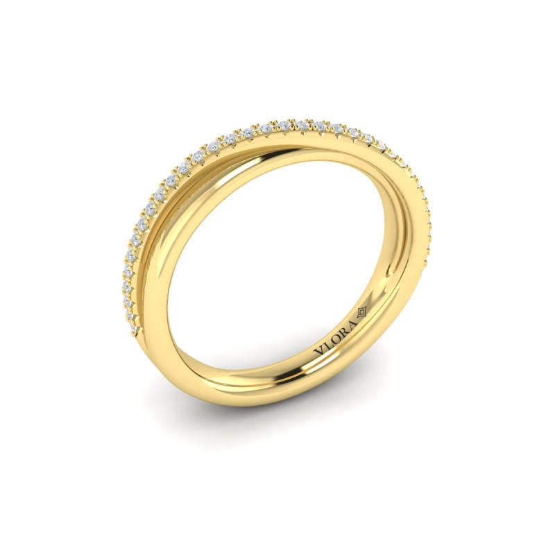 Delicate Wave Stackable Band