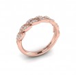 Pave Wheat Stackable Band
